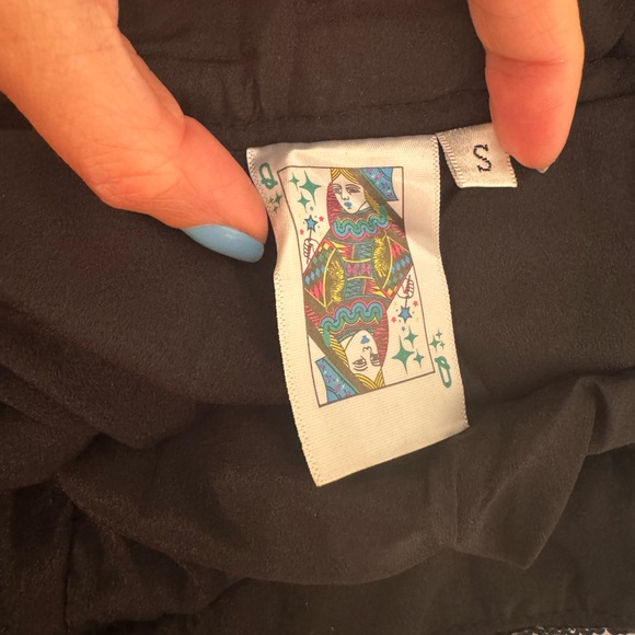 New! QUEEN OF SPARKLES Rainbow Sequin Pleated Mini Skort - Picture 11 of 11